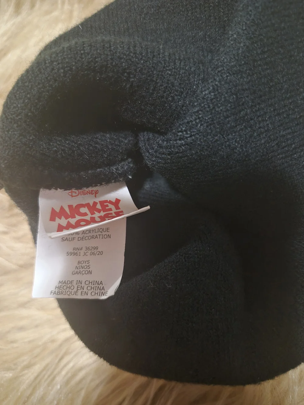 Disney Mickey Mouse Ears Winter Beanie